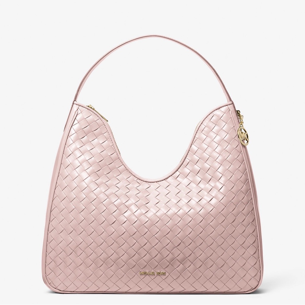 NWT MICHAEL KORS Nayla Medium Hobo Woven Shoulder Bag